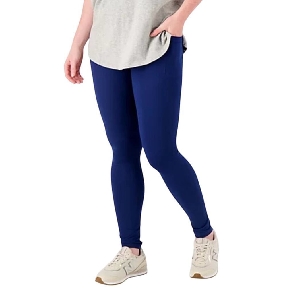 Belle Body by Kim Gravel Petite Phone Pocket Leggings in Estate Blue, Size LP​​